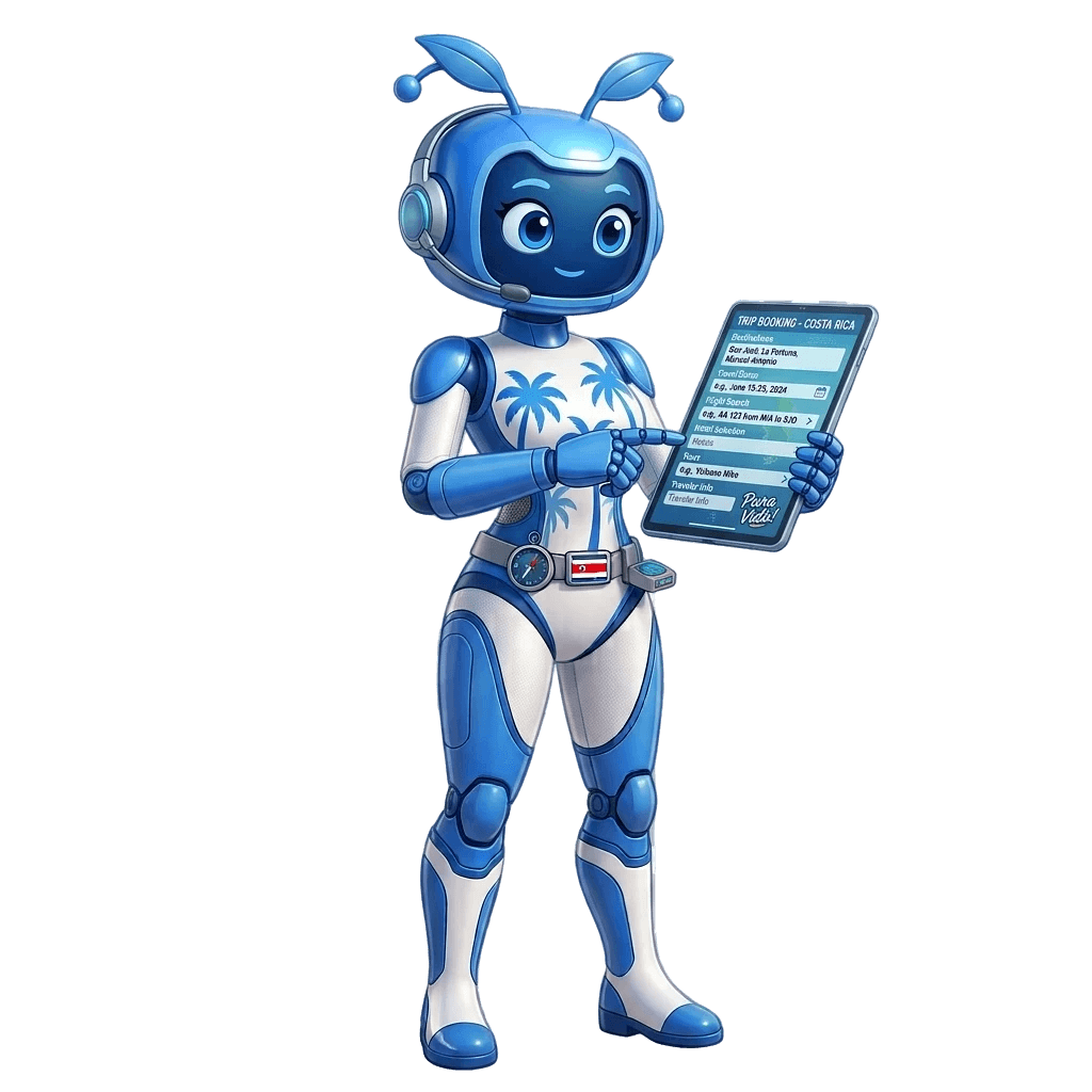 Azula — the AI travel agent character of Azul CR